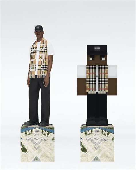 minecraft burberry scarf|burberry minecraft collab.